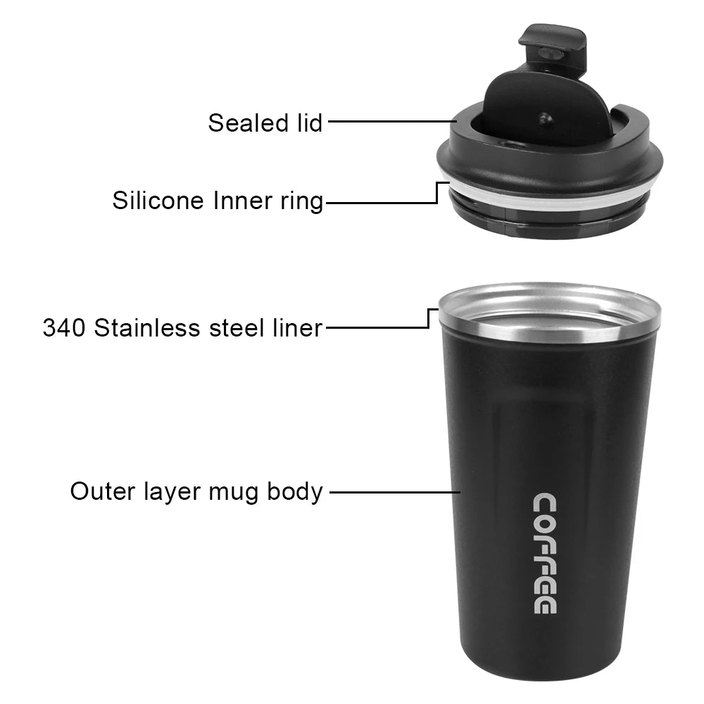 Travel Thermo Cup 380/510ML Coffee Mug